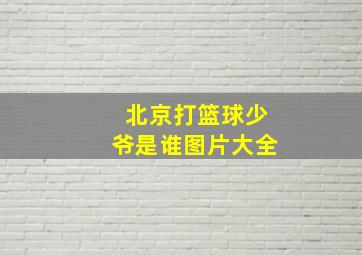 北京打篮球少爷是谁图片大全