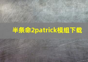 半条命2patrick模组下载