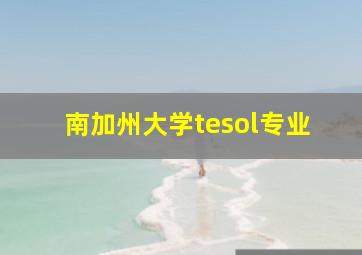 南加州大学tesol专业