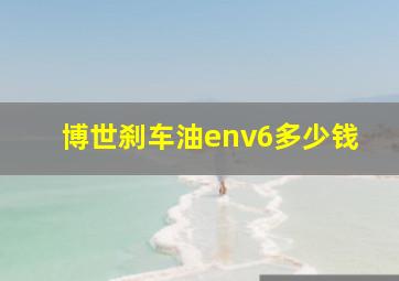 博世刹车油env6多少钱