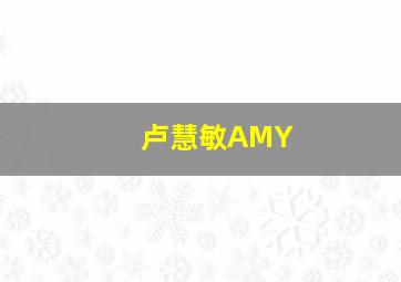 卢慧敏AMY