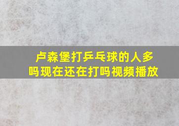 卢森堡打乒乓球的人多吗现在还在打吗视频播放