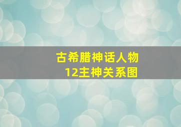 古希腊神话人物12主神关系图