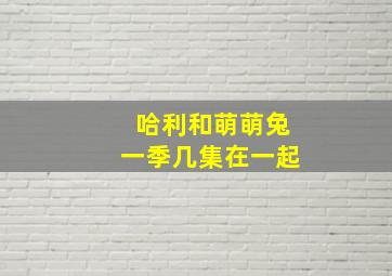 哈利和萌萌兔一季几集在一起