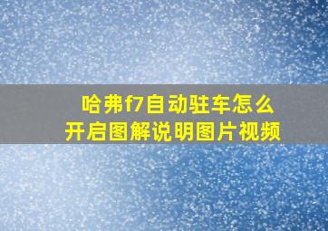 哈弗f7自动驻车怎么开启图解说明图片视频