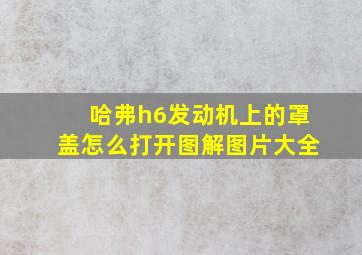 哈弗h6发动机上的罩盖怎么打开图解图片大全