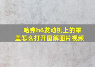 哈弗h6发动机上的罩盖怎么打开图解图片视频