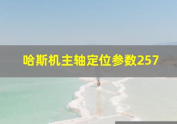 哈斯机主轴定位参数257