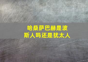 哈桑萨巴赫是波斯人吗还是犹太人