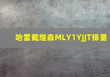 哈雷戴维森MLY1YJJT排量