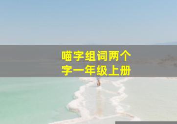 喵字组词两个字一年级上册