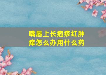 嘴唇上长疱疹红肿痒怎么办用什么药