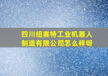 四川纽赛特工业机器人制造有限公司怎么样呀