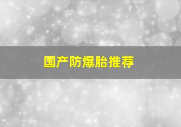 国产防爆胎推荐