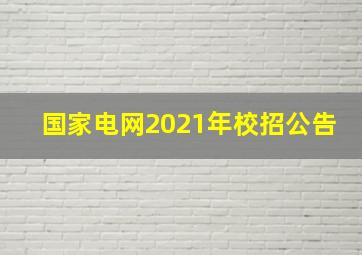 国家电网2021年校招公告