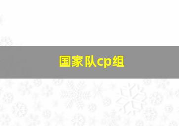 国家队cp组