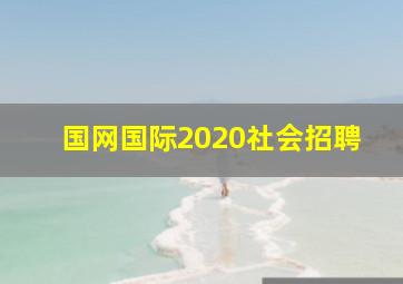 国网国际2020社会招聘