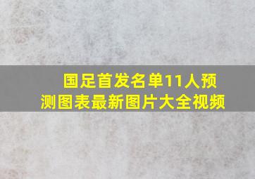 国足首发名单11人预测图表最新图片大全视频