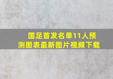 国足首发名单11人预测图表最新图片视频下载