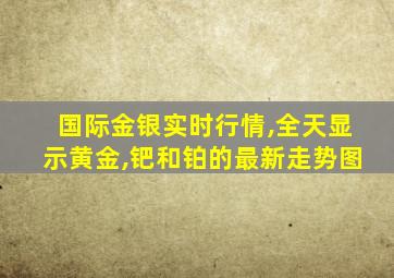 国际金银实时行情,全天显示黄金,钯和铂的最新走势图