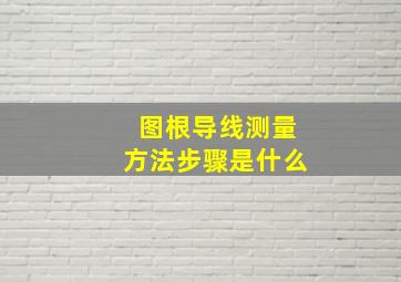 图根导线测量方法步骤是什么