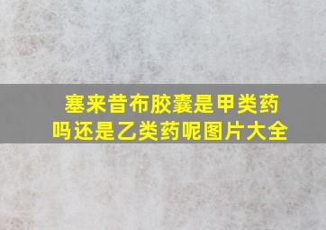 塞来昔布胶囊是甲类药吗还是乙类药呢图片大全