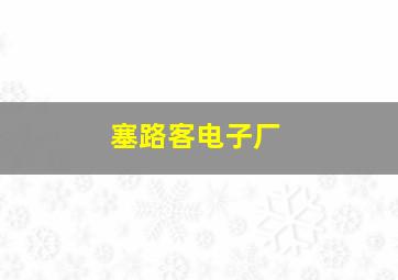 塞路客电子厂