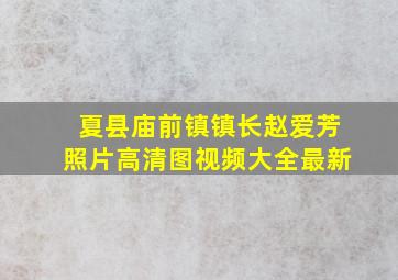 夏县庙前镇镇长赵爱芳照片高清图视频大全最新