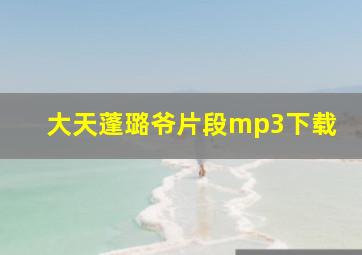 大天蓬璐爷片段mp3下载