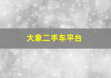 大象二手车平台