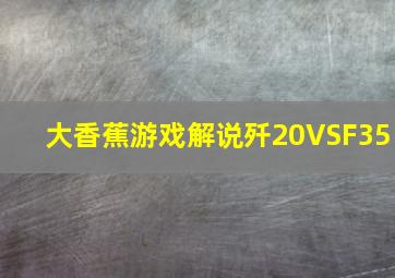 大香蕉游戏解说歼20VSF35