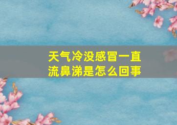 天气冷没感冒一直流鼻涕是怎么回事