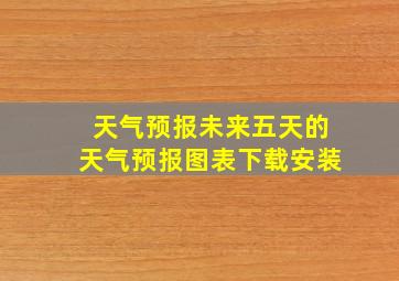 天气预报未来五天的天气预报图表下载安装