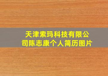 天津索玛科技有限公司陈志康个人简历图片