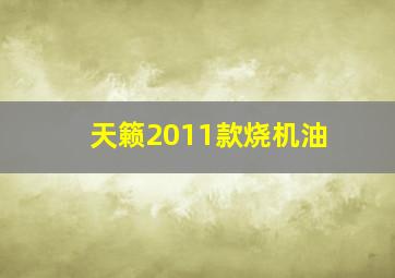 天籁2011款烧机油