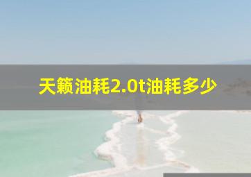 天籁油耗2.0t油耗多少