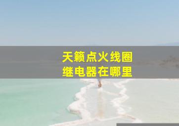 天籁点火线圈继电器在哪里