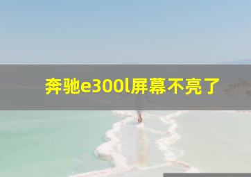 奔驰e300l屏幕不亮了