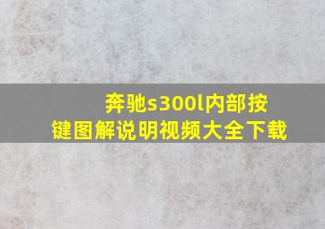 奔驰s300l内部按键图解说明视频大全下载