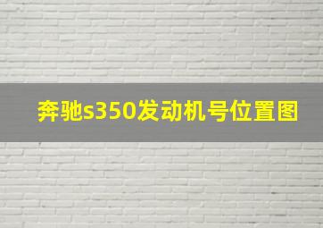 奔驰s350发动机号位置图