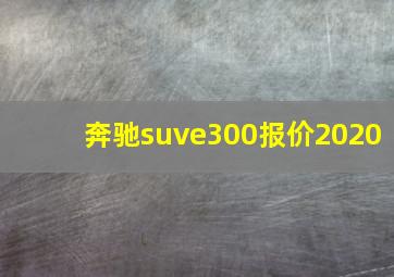 奔驰suve300报价2020