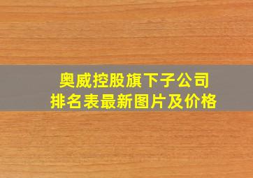 奥威控股旗下子公司排名表最新图片及价格