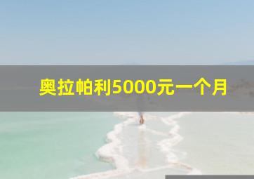 奥拉帕利5000元一个月