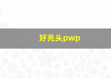 好兆头pwp