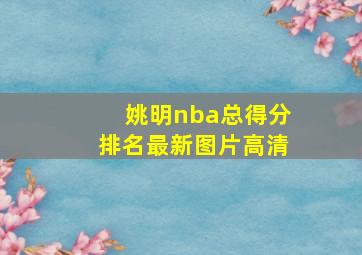 姚明nba总得分排名最新图片高清