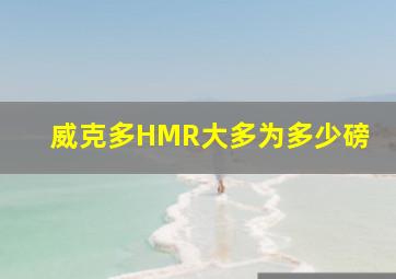 威克多HMR大多为多少磅