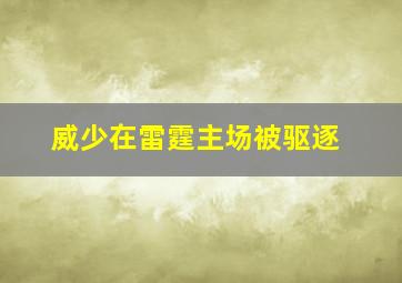 威少在雷霆主场被驱逐