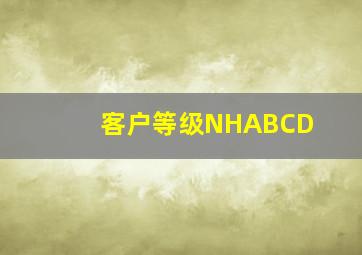 客户等级NHABCD