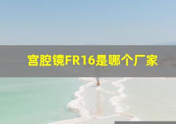 宫腔镜FR16是哪个厂家