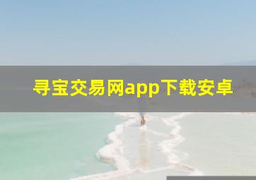 寻宝交易网app下载安卓